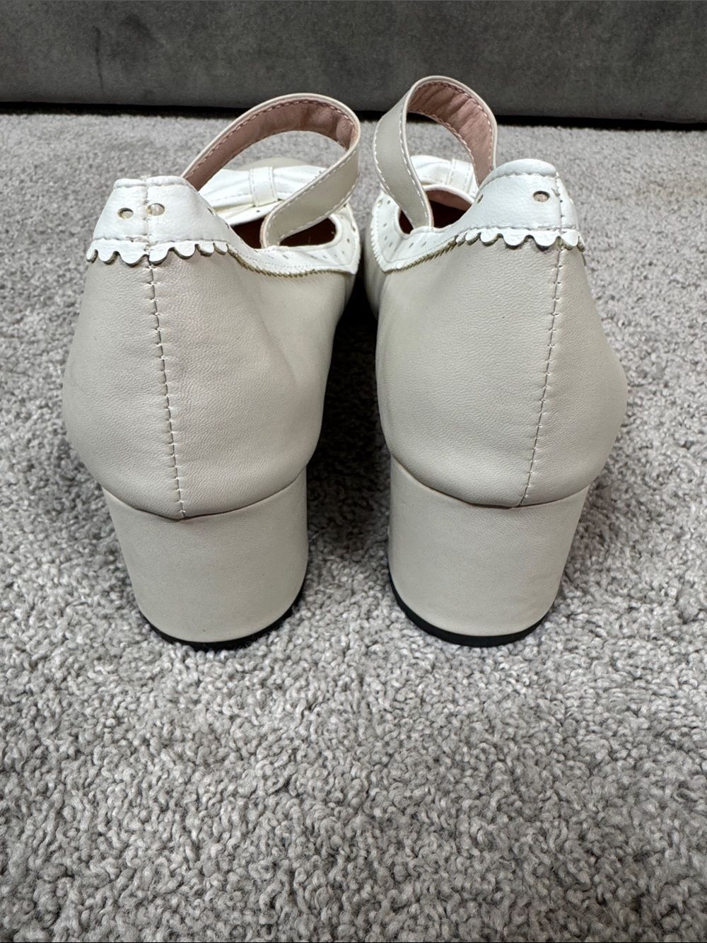 Women’s Chunky Heel Mary Jane Pumps Cute Bow Hearts Round Toe Size 9.5 NEW *READ - Picture 8 of 15